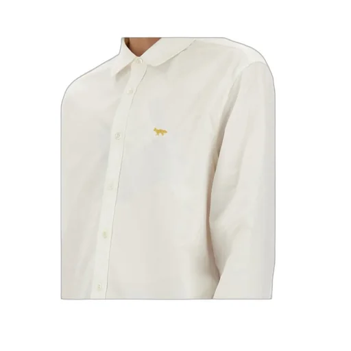 X Maison Kitsuné Logo-Embroidered Shirt