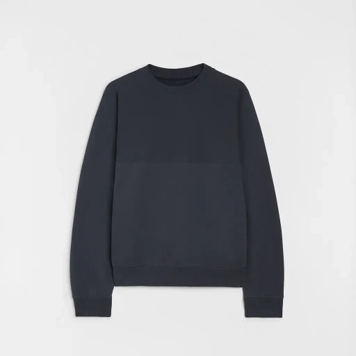 Cotton Terry Crew-Neck Sweatshirt