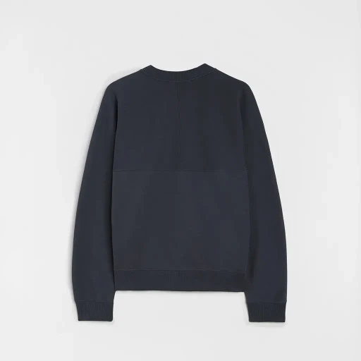 Cotton Terry Crew-Neck Sweatshirt