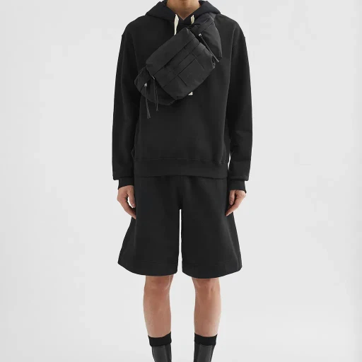 Cotton Terry Hooded Sweatshirt