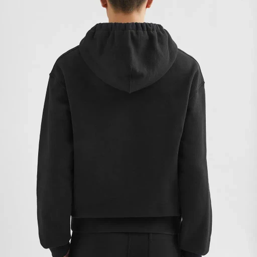 Cotton Terry Hooded Sweatshirt