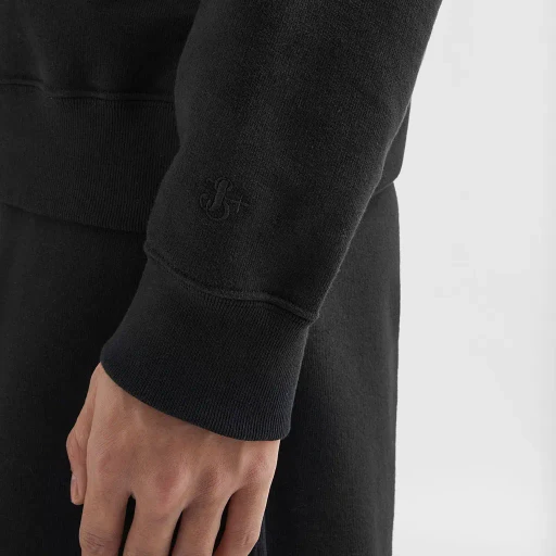 Cotton Terry Hooded Sweatshirt