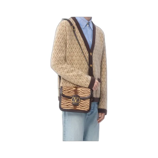 Valentino Toute La V Straight Hem Cardigan