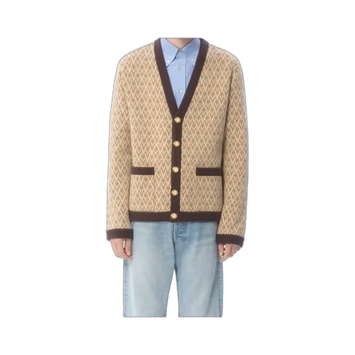 Valentino Toute La V Straight Hem Cardigan