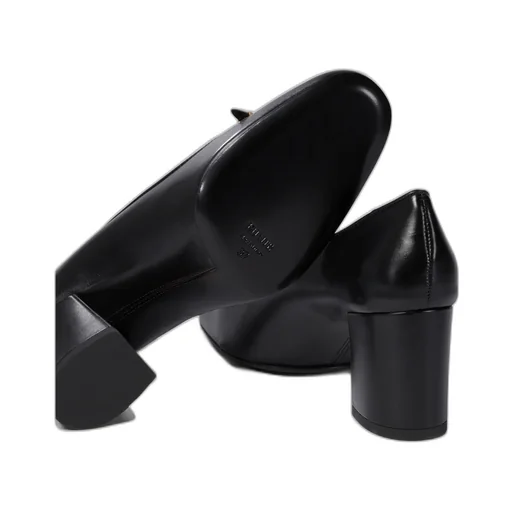 Khaite Round Toe Loafer Pumps