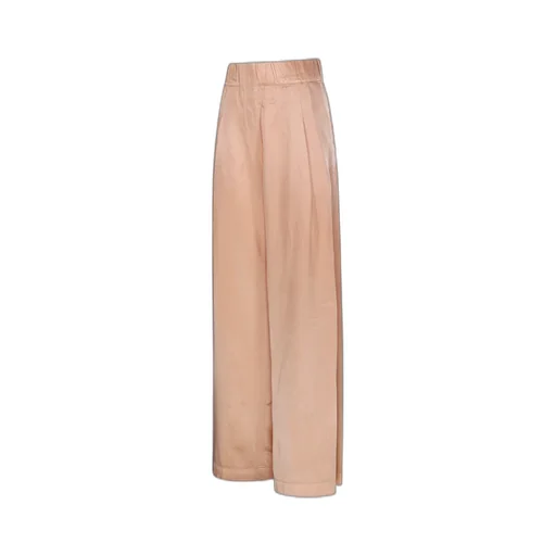 Pleated Wide-Leg Track Pants