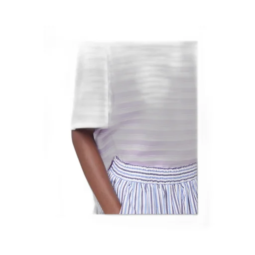Paco Rabanne Striped Jersey Oversized T-Shirt