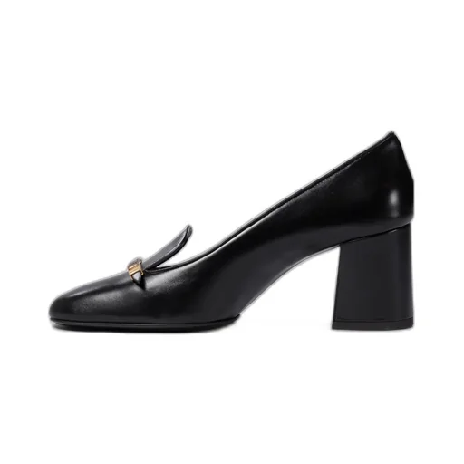 Khaite Round Toe Loafer Pumps