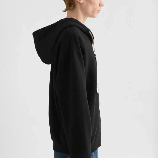 Cotton Terry Zip-Up Sweatshirt