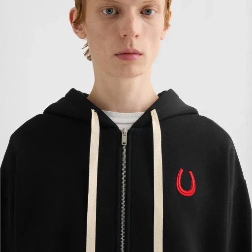 Cotton Terry Zip-Up Sweatshirt