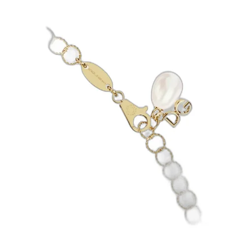 18Kt Yellow Gold Pearl-Embellished Bracelet