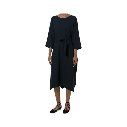 Boat Neck Ruched Dress