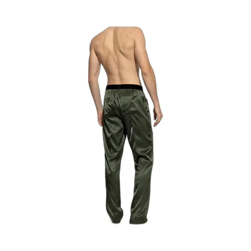 Tom Ford Logo Waistband Satin Pajama Trousers