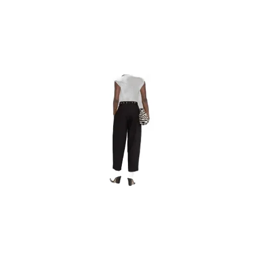 Pleated High-Waisted Trousers