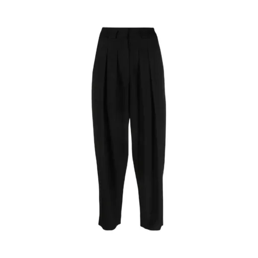 Pleated High-Waisted Trousers