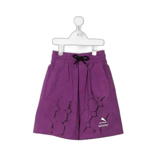 Honeycomb Print Bermuda Shorts