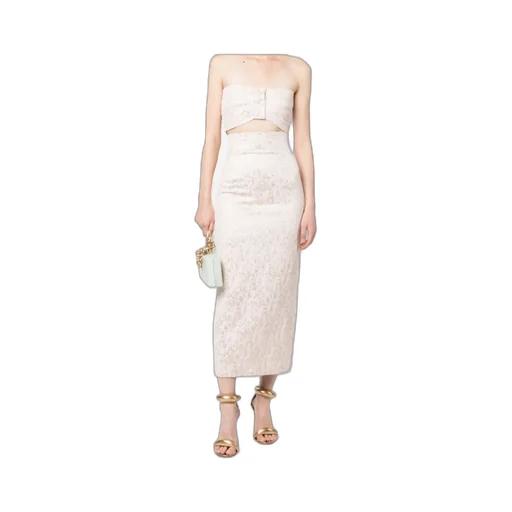 Philosophy Di Lorenzo Serafini Jacquard Buttoned Bandeau Top