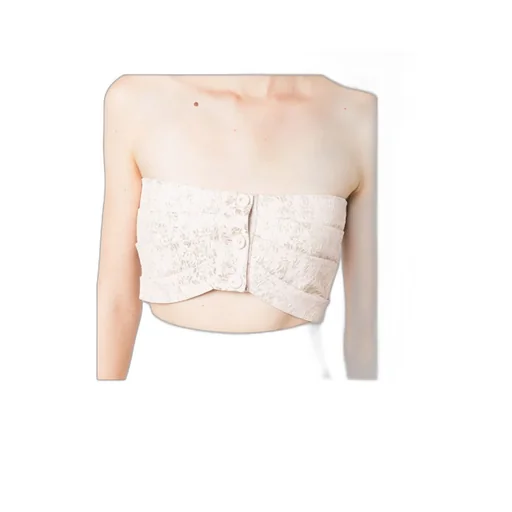 Philosophy Di Lorenzo Serafini Jacquard Buttoned Bandeau Top