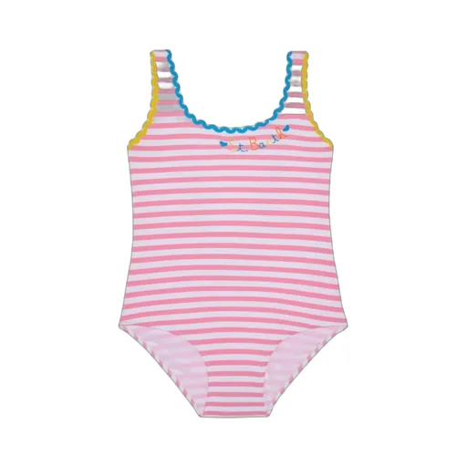 Girl One Piece Swimsuit With Embroidery
