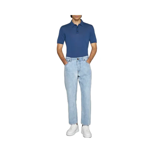 Button-Down Short Sleeve Polo Shirt