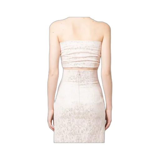 Philosophy Di Lorenzo Serafini Jacquard Buttoned Bandeau Top
