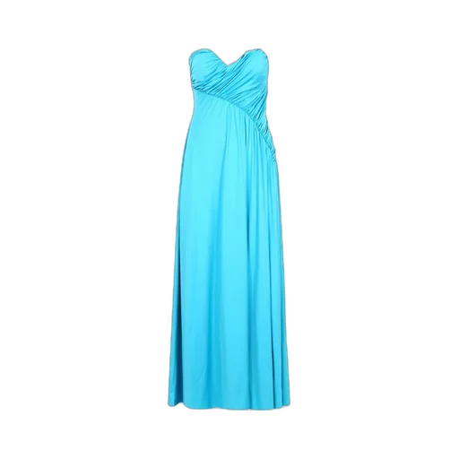 Ruffled Strapless Gown
