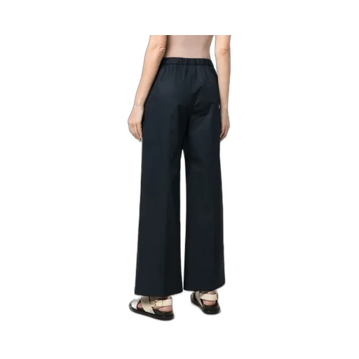 Poplin Straight-Leg Trousers