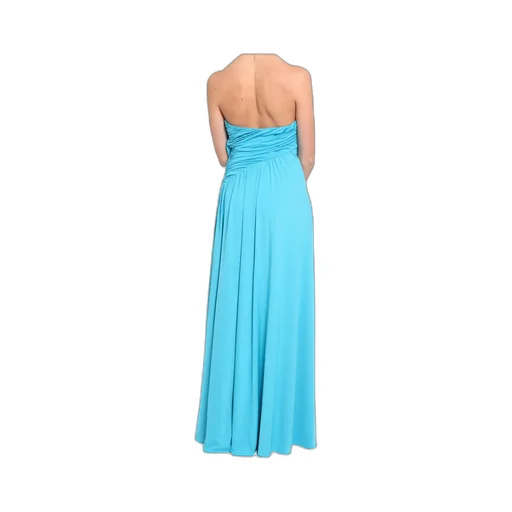 Ruffled Strapless Gown