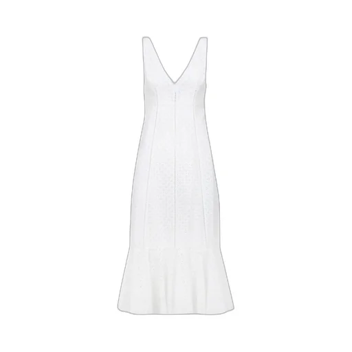 Broderie-Anglaise Midi Dress