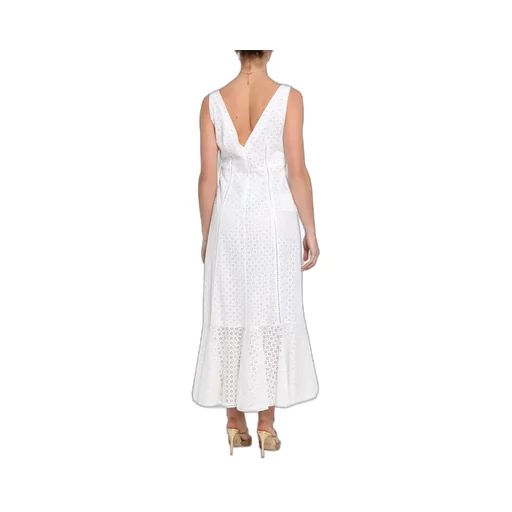 Broderie-Anglaise Midi Dress