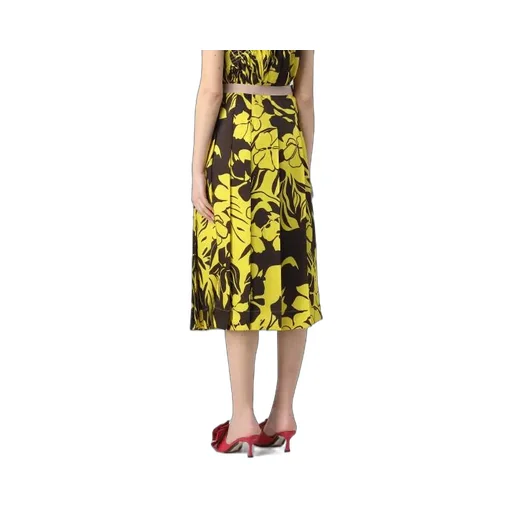 Yellow And Black Skirt
