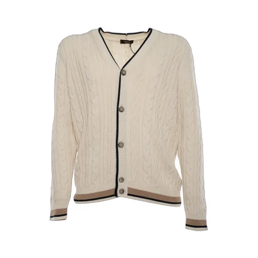 Peserico Cable Knit Button Cardigan