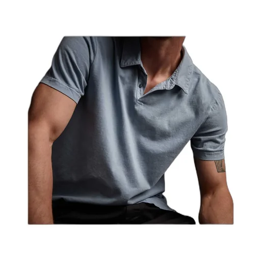 Sueded Jersey Polo