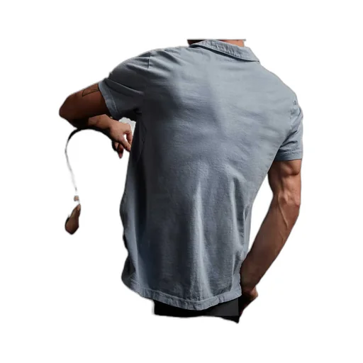 Sueded Jersey Polo