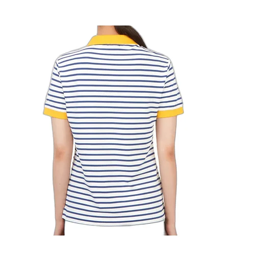 Striped Short-Sleeve Polo Shirt