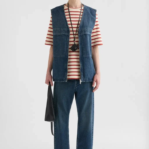 Denim Padded Vest