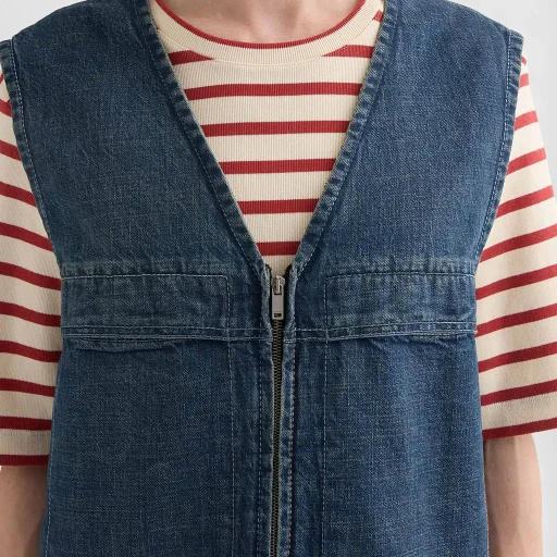 Denim Padded Vest