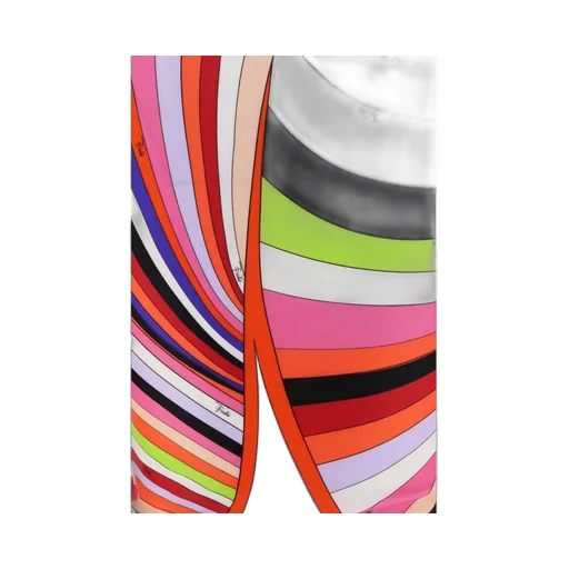 Wave-Print Cropped Top