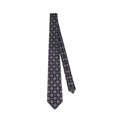 Floral-Embroidered Silk Tie