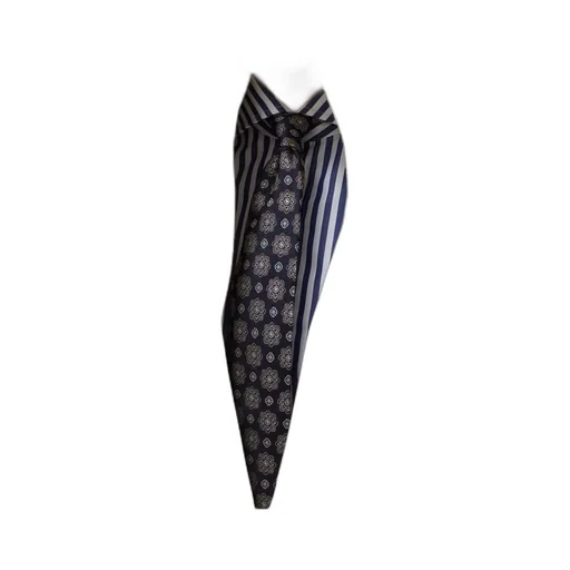 Floral-Embroidered Silk Tie