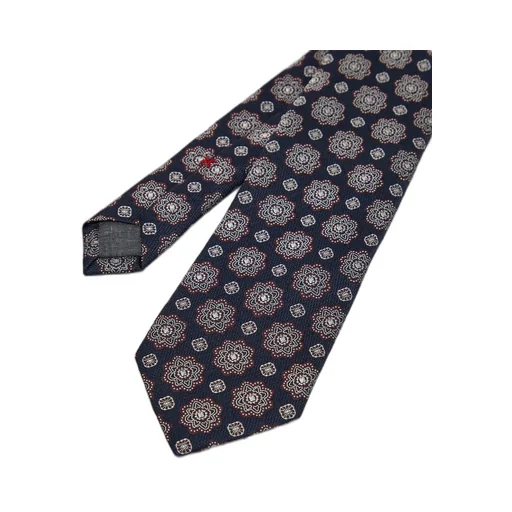 Floral-Embroidered Silk Tie