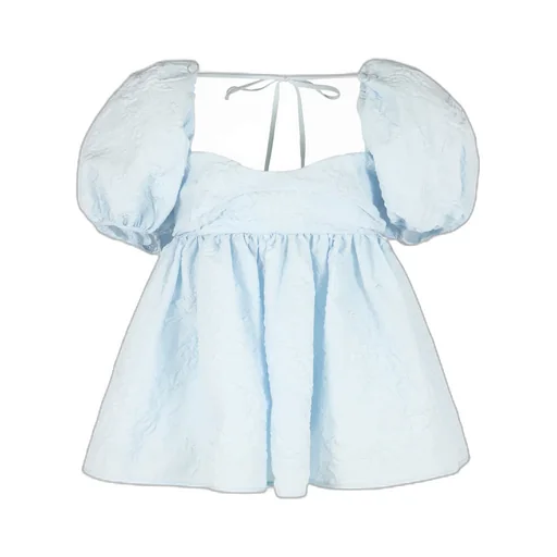 Cecilie Bahnsen Gathered Puff Sleeve Blouse