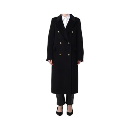 Tagliatore Belted-Waist Double-Breasted Coat