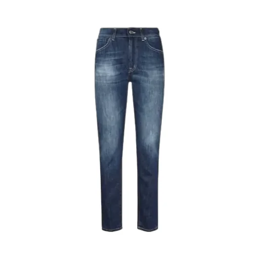 Mid-Rise Stonewashed Skinny Jeans