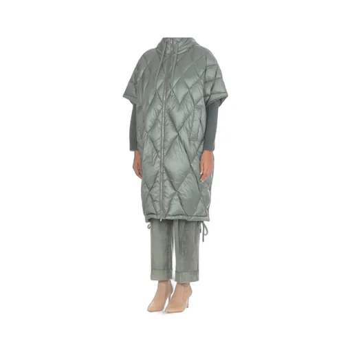 Short-Sleeved Quilted Coat