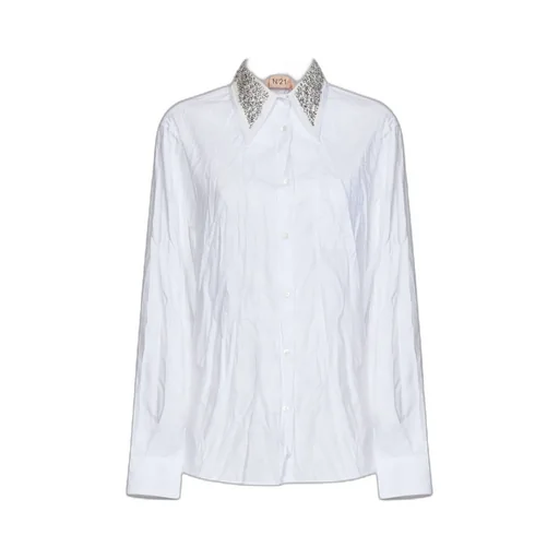 Crystal-Embellished Cotton Shirt