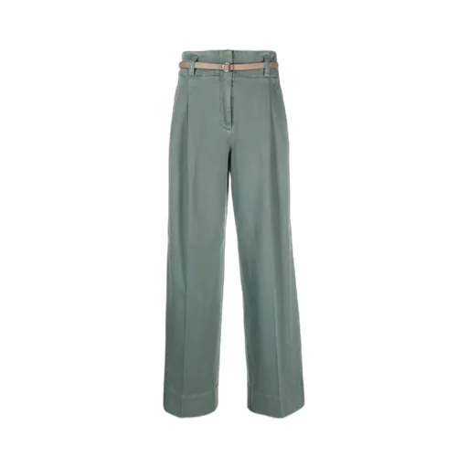 High-Waisted Wide-Leg Trousers