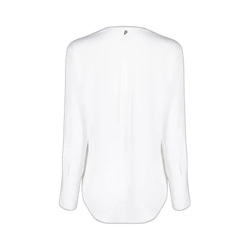 Dondup Logo Plaque V-Neck Blouse