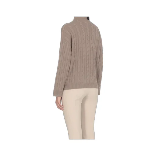 High-Collar Ribbed Sweater