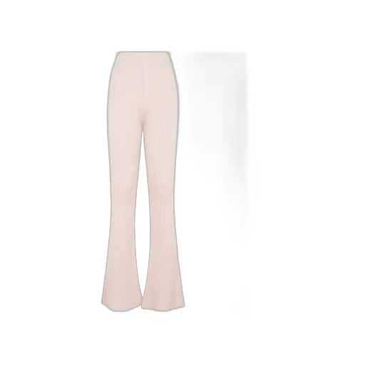 High-Waist Knitted Trousers